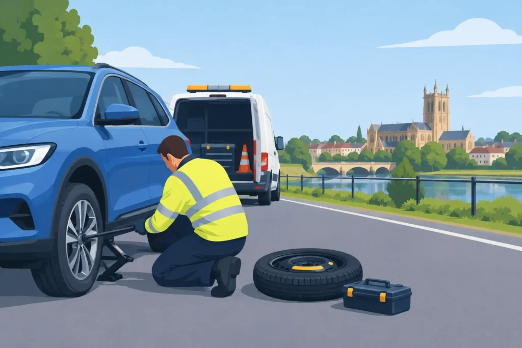 Flat Tyre Roadside Assistance in Chelmsford
